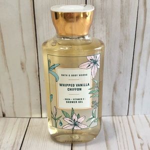 NWT Bath & Body Works Whipped Vanilla Chiffon Shower Gel Body Wash